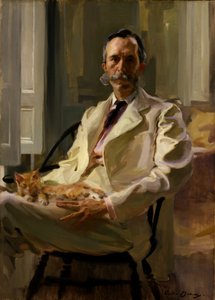 Man with the Cat Henry Sturgis Drinker