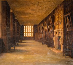 View of the Long Gallery at Aston Hall by Cecilia C Foster