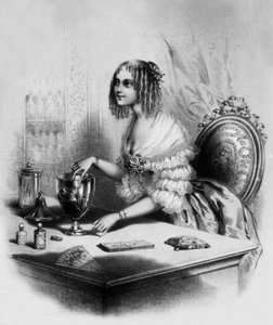 Perfume saleswoman in Paris by Celestin Deshayes