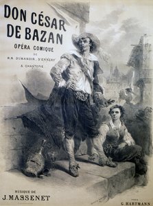 Poster for Don Cesar de Bazan, comic opera