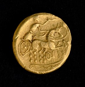 Celtic Art: Statere of Sequani, Gold Coin