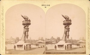 Colossal Hand and Torch, Liberty, Centennial Exhibition, Philadelphia