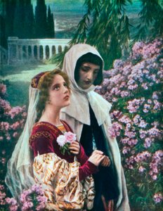 Dante and Beatrice in the Garden