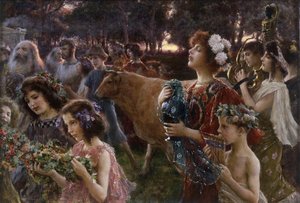 The Procession by Cesare Saccaggi