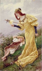 Winter (from a set of the Four Seasons) by Cesare Saccaggi