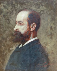 Portrait of Ambrogio Raffele by Cesare Tallone