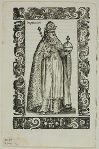 Leaf from Habiti Antichi e Moderni, Plate 92 from Woodcuts from Books of the XVI Century