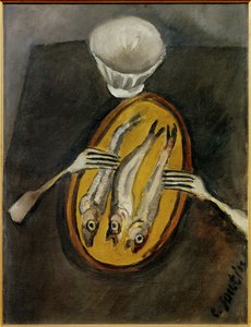 Still-life with herrings, c.1916 by Chaim Soutine