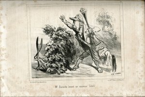 Illustration of Cham in Le Charivari by Amédée de Noé