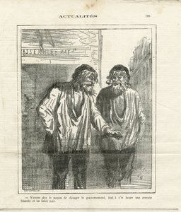 Illustration of Cham in Le Charivari by Amédée de Noé