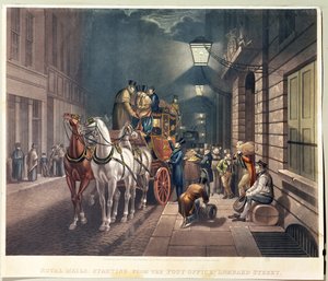 Royal Mails Starting from the Post Office, Lombard Street by Charles Hunt
