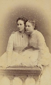Portrait of Grand Duchess Alexandra Iosifovna (1830-1911) and Grand Duchess Olga Constantinovna of Russia (1851-1926)