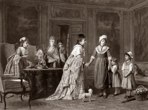 The Visit to the Castle by Charles (after) Baugniet