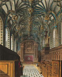 Chapel of the Hampton Court Royal Palace by Charles (after) Wild