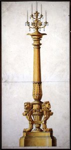 Design for a Neo-Classical Candelabra, c.1820