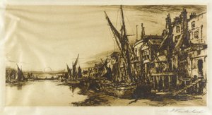 The Thames at Limehouse by Charles A. Vanderhoof
