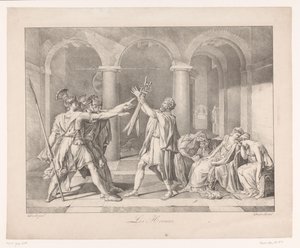 Oath of the Horatii by Charles Achille D