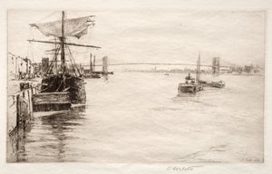 Brooklyn Bridge by Charles Adams Platt