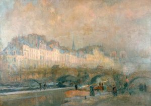 The Monnaie Lock in Winter Sunshine, Paris