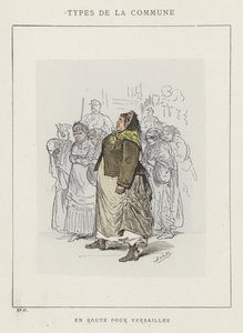 En Route Pour Versailles by Charles Albert d Arnoux Bertall