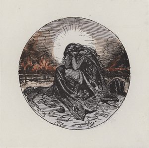 France Weeping by Charles Albert d Arnoux Bertall