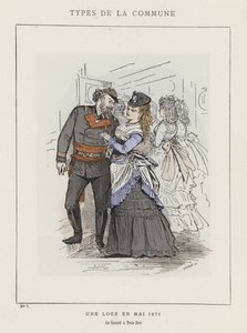 A Box in May 1871, at the Duck with Three Beaks by Charles Albert d Arnoux Bertall