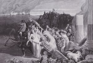 Gauls Abducted by the Huns by Charles Alexandre Coessin de la Fosse