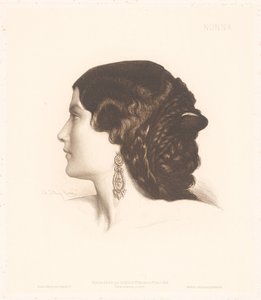 Portrait of an Italian Woman (Portraits of Italian Women) by Charles Alphonse Paul Bellay