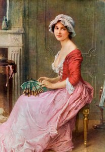 The Seamstress, late 19th or early 20th century by Charles Amable Lenoir