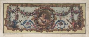 Design for a Tapestry Seat of a Sofa, 1721 by Charles Antoine Coypel