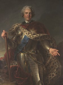 Herman Moritz Count of Saxony (1696-1750), Known as Marshal of France by Charles Antoine Coypel