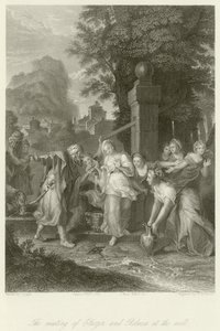 The meeting of Eliezer and Rebecca at the well