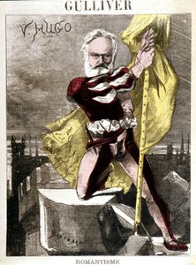 Cartoon by Victor Hugo by Georges Montbard (1841-1905). 