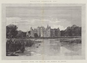 Burghley House, the Seat of the Marquis of Exeter by Charles Auguste Loye