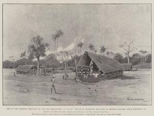 One of the Changes Wrought by the Aro Expedition, a Ju-Ju House at Arochuku Occupied by British Officers since 23 December by Charles Auguste Loye