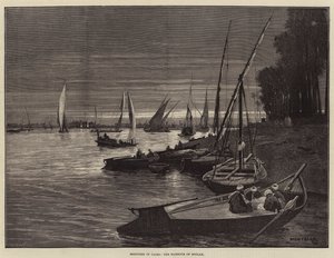 Sketches in Cairo, the Harbour of Boulak