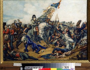 Napoleon at the Battle of Waterloo on June 18, 1815 by Charles Auguste Steuben