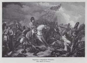 Napoleon at the Battle of Waterloo by Charles Auguste Steuben