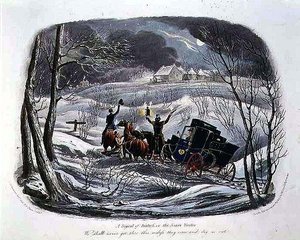A Signal of Distress, or The Christmas Visitor, engraved by R.G. Reeve pub. by Thomas McLean by Charles B. (after) Newhouse
