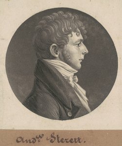 Andrew Sterett by Charles B. J. Févret de Saint Mémin