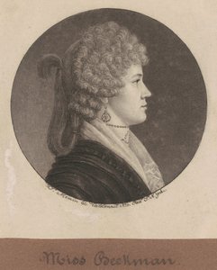 Ann Beekman by Charles B. J. Févret de Saint Mémin