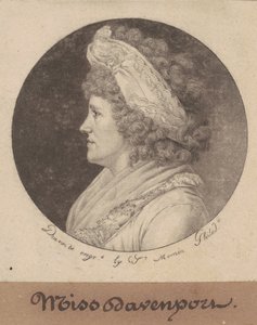 Debby Davenport by Charles B. J. Févret de Saint Mémin