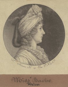 Helena Bache by Charles B. J. Févret de Saint Mémin