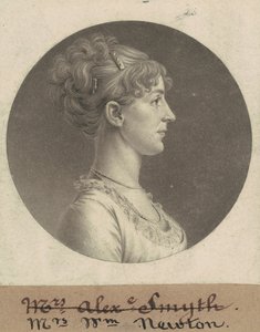 Jane Barr Stuart Newton by Charles B. J. Févret de Saint Mémin