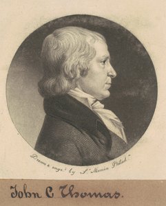 John Chew Thomas by Charles B. J. Févret de Saint Mémin