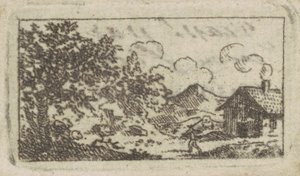Landscape with House by Charles B. J. Févret de Saint Mémin