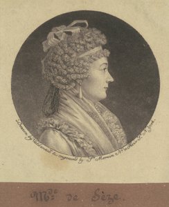 Madame Jean de Sèze by Charles B. J. Févret de Saint Mémin