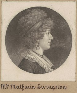 Margaret Lewis Livingston by Charles B. J. Févret de Saint Mémin