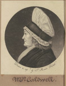 Martha Round Caldwell by Charles B. J. Févret de Saint Mémin