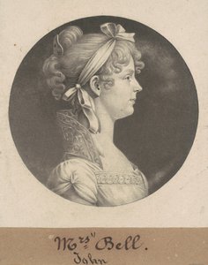 Mary Ann Walker Bell by Charles B. J. Févret de Saint Mémin